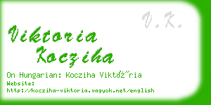 viktoria kocziha business card